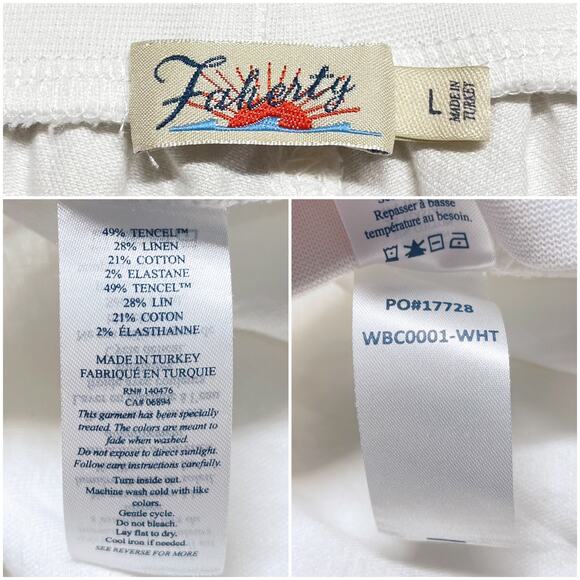 FAHERTY Arlie Day Pant Lightweight Comfortable Joggers in White Size L - Picture 8 of 9